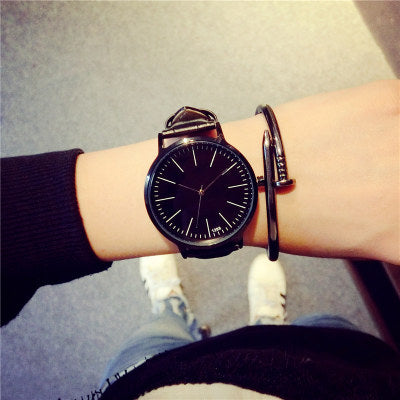Vintage Leather Korean Style Couple Quartz Watch
