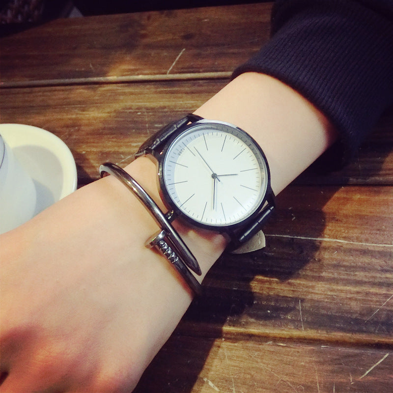 Vintage Leather Korean Style Couple Quartz Watch